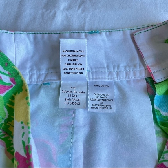 ❤️ LILLY PULITZER hibiscus print The Callahan Short L14 - Picture 6 of 12